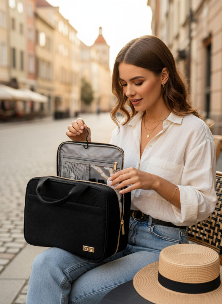 Finally Fix Spilled Shampoo For Good With a Reliable Travel Cosmetic Bag