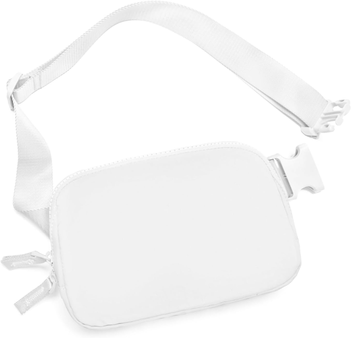 White Belt Bag for Women: Stylish Crossbody Fanny Pack with Adjustable Strap