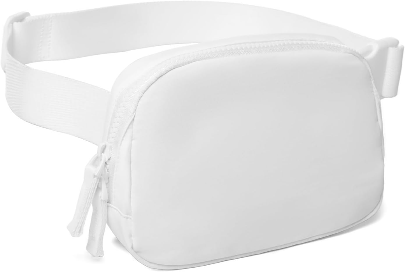 White Belt Bag for Women: Stylish Crossbody Fanny Pack with Adjustable Strap