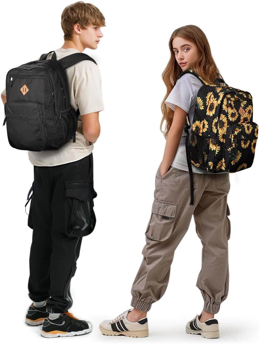 Cyberspace Galaxy 26L Backpack: Water-Resistant Bookbag for School, Travel, and College