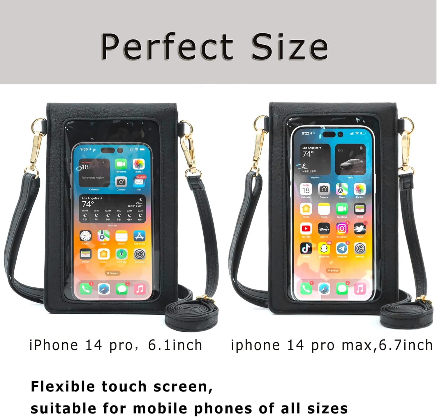 Small Crossbody Bag with Tassel - Perfect Wallet Purse & Phone Holder