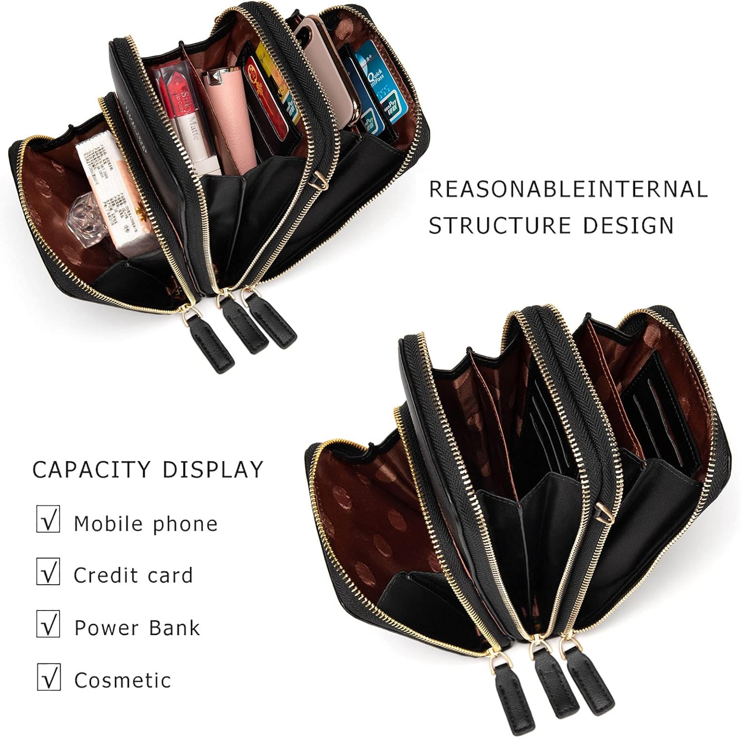 Small Crossbody Bag for Women - Cute Mini Purse & Phone Holder with Card Slots