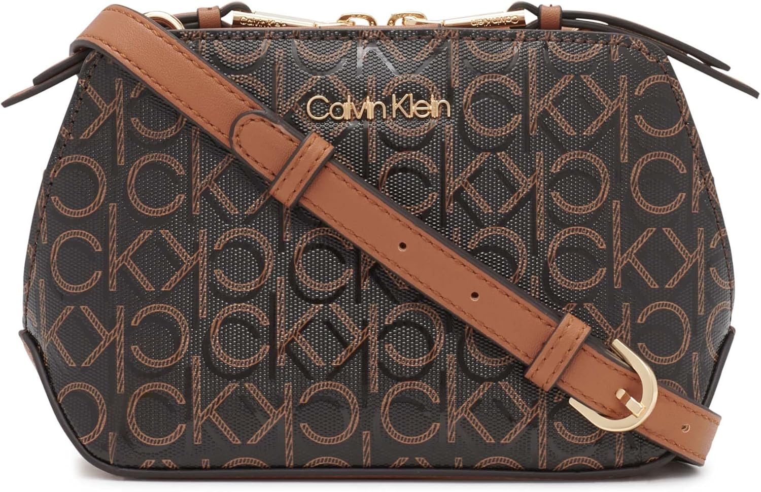 Calvin Klein Lucy Crossbody Bag - Triple Compartment for Women