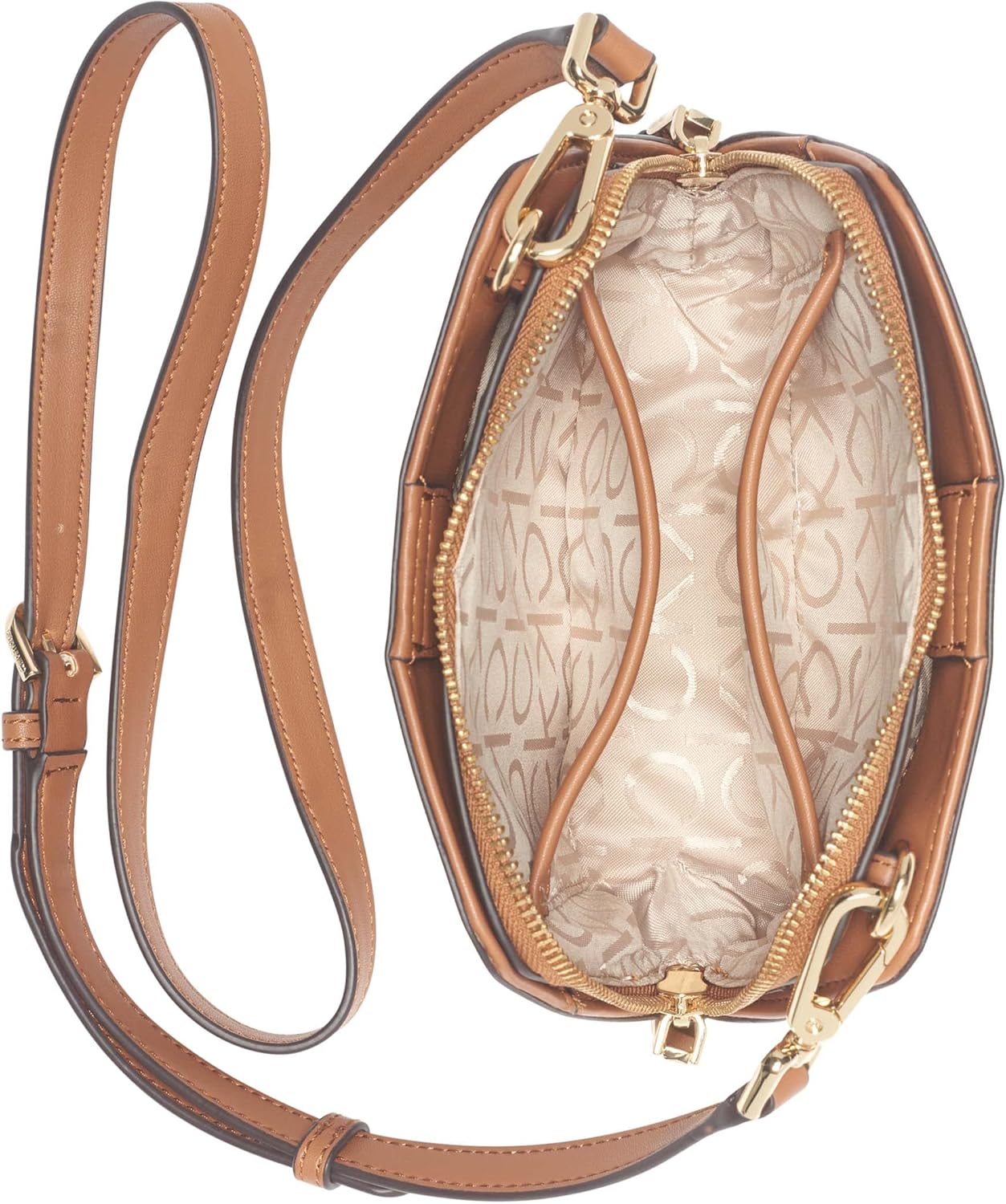 Calvin Klein Lucy Crossbody Bag - Triple Compartment for Women