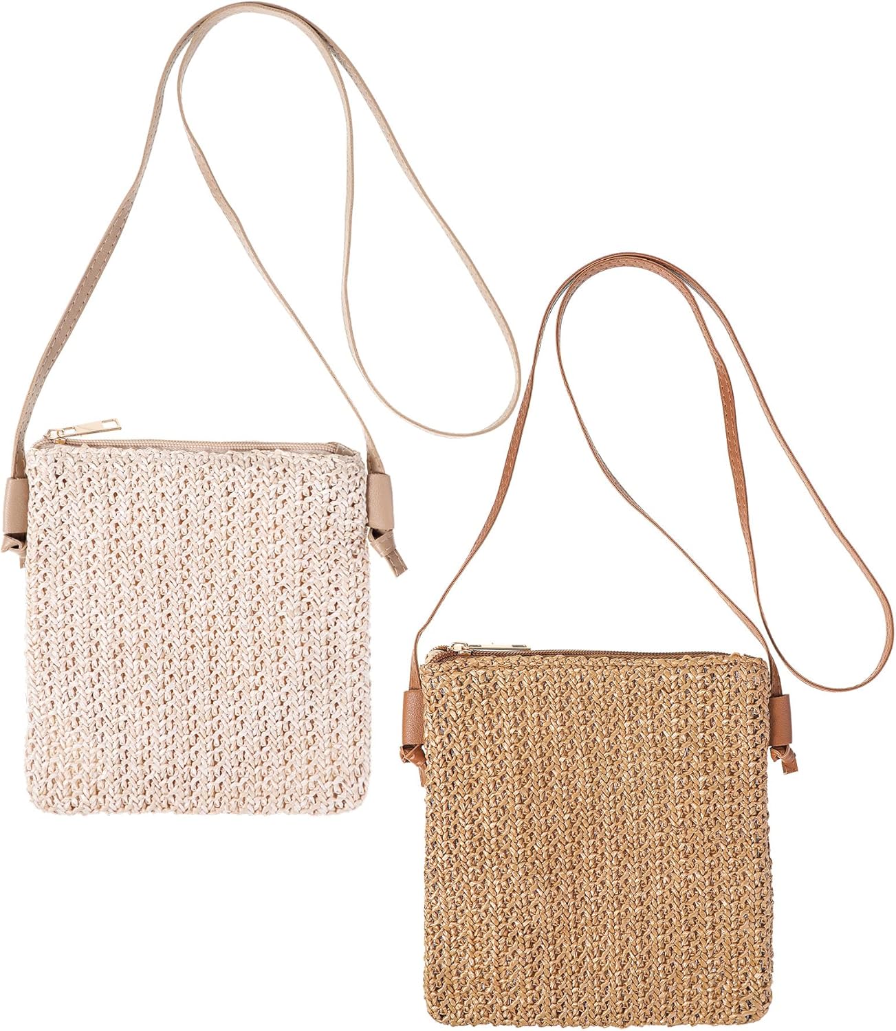 Sweetude Mini Straw Crossbody Bag - Perfect for Summer!