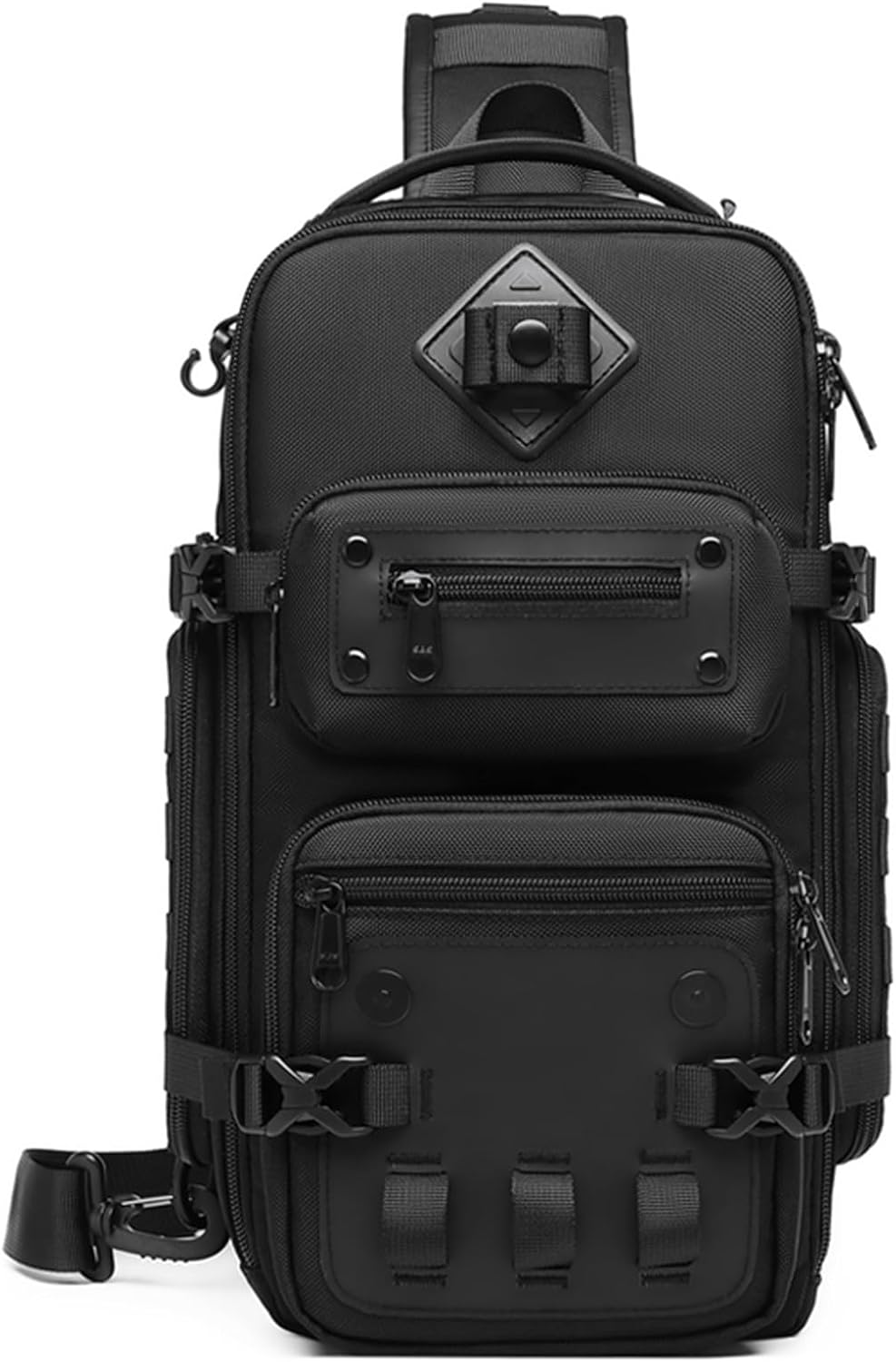 Tactical Sling Bag - Anti-Theft Crossbody Backpack for Travel & iPad (Up to 12.9")