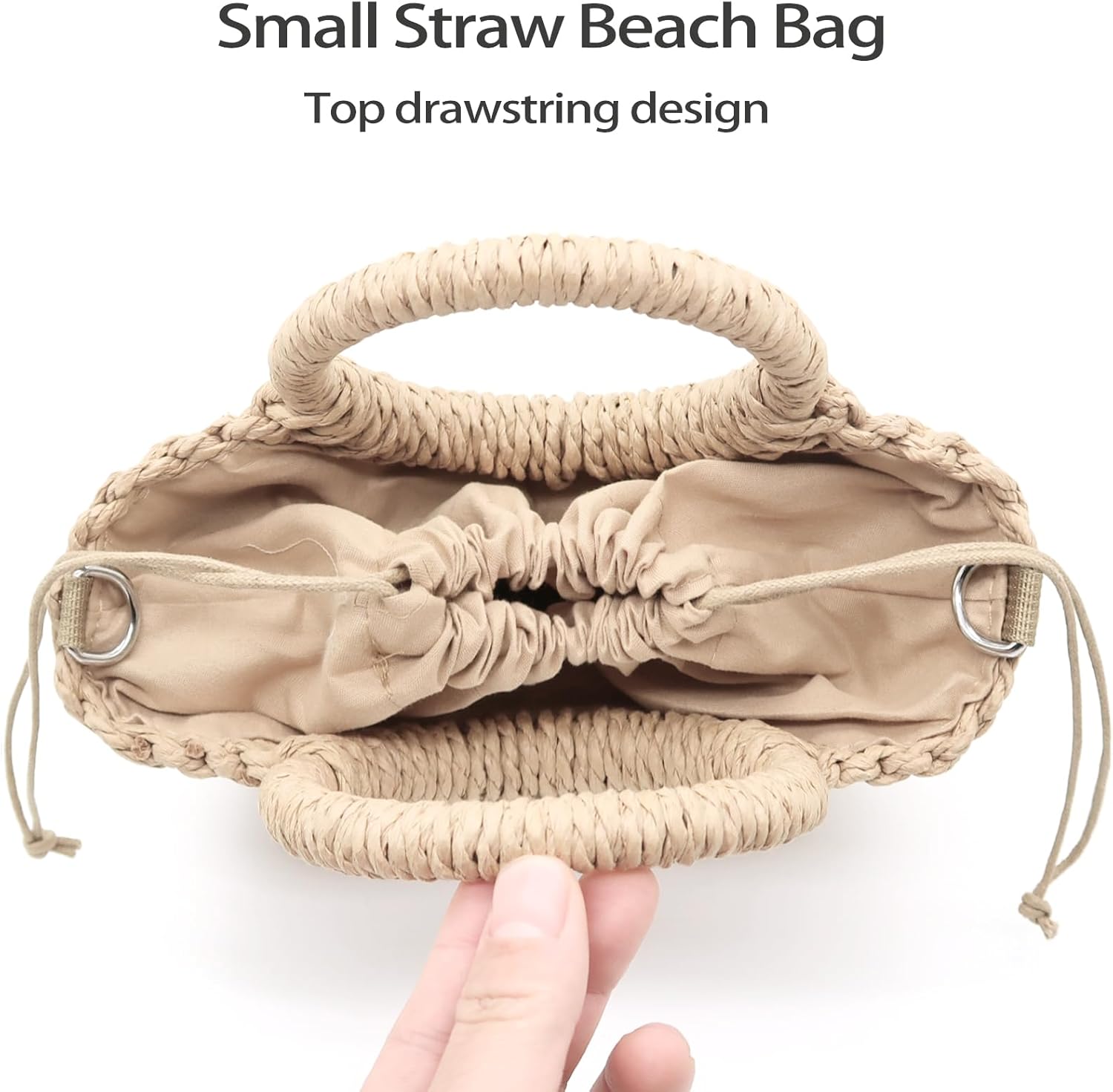 Handwoven Straw Crossbody Bag - Perfect for Summer Beach Days & Vacation