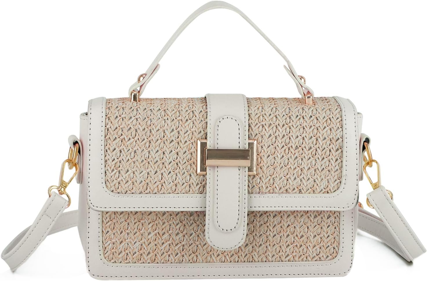 Woven Straw Crossbody Bag - Perfect Summer Purse for Vacation & Beach