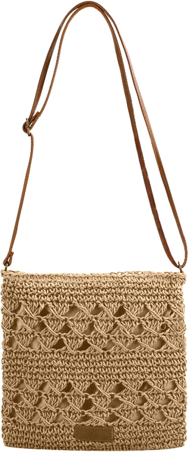 Boho Straw Crossbody Bag - Perfect for Summer Adventures