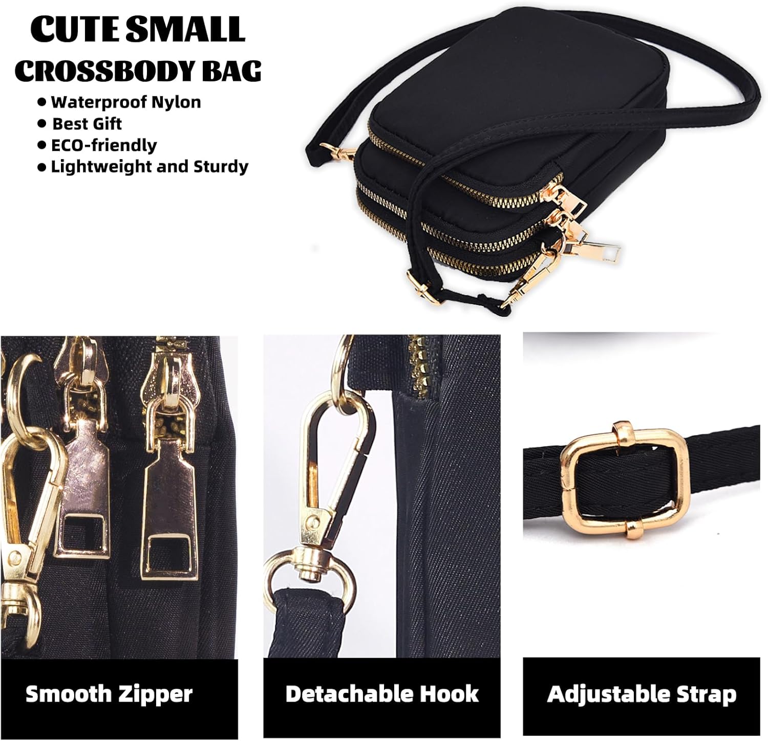 Small Crossbody Bag for Women - Mini Cell Phone Purse with Adjustable Strap