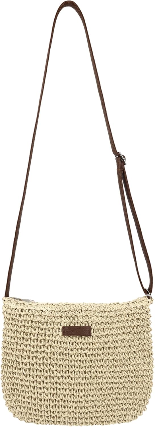 Handmade Straw Crossbody Bag - Perfect Summer Purse for Beach & Vacation