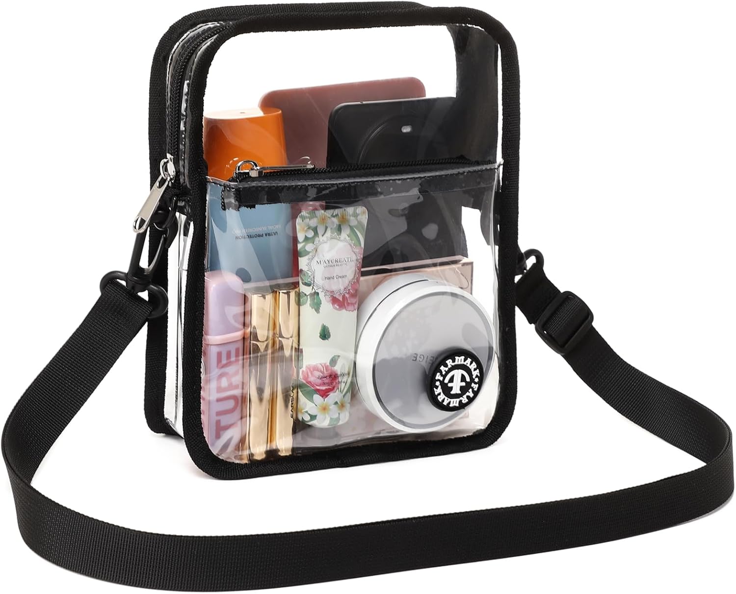 Stadium Approved Clear Crossbody Bag - Perfect for Concerts & Events