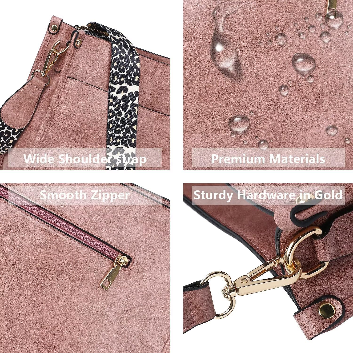 Vegan Leather Crossbody Bag for Women with Guitar Strap