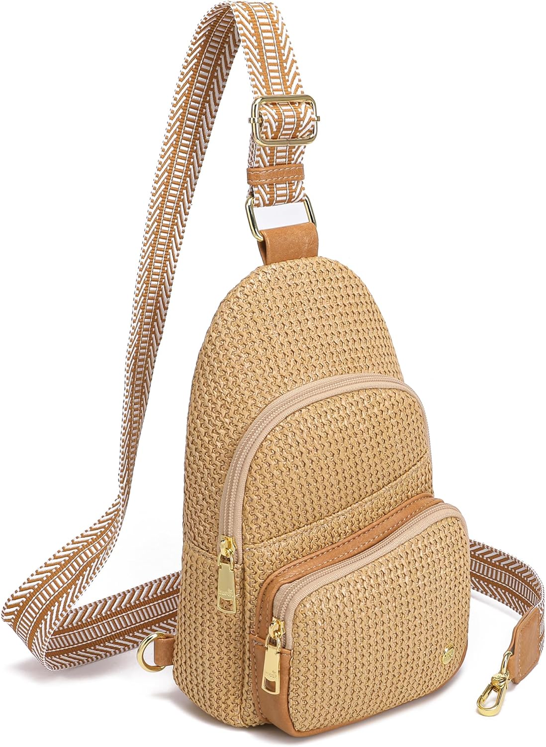 Haytijoe Straw Crossbody Bag - Summer Sling with RFID Protection