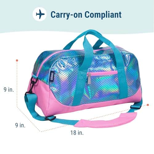 Buy Wildkin Kids Overnighter Duffel Bags for Boys & Girls, Perfect for Early Elementary Sleepovers Duffel Bag for Kids, Carry-On Size & Ideal for School Practice or Overnight Travel Bag (Mermaid Scales) from bestipro