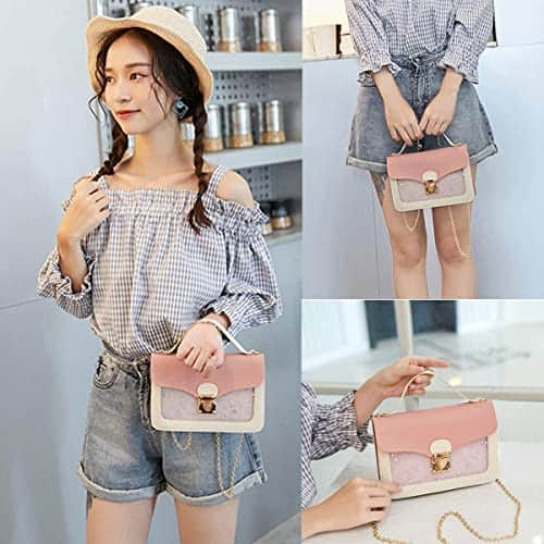 Buy Girls Chain Shoulder Bag,Princess Bag,Chain Handbag,Chain Detachable Three-Layer Mezzanine for Girls Gift Birthday from bestipro