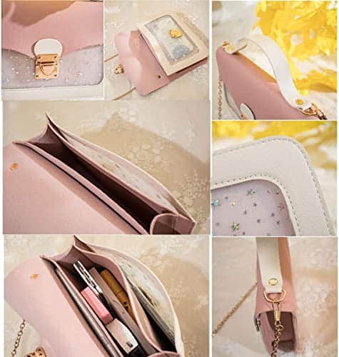 Buy Girls Chain Shoulder Bag,Princess Bag,Chain Handbag,Chain Detachable Three-Layer Mezzanine for Girls Gift Birthday from bestipro