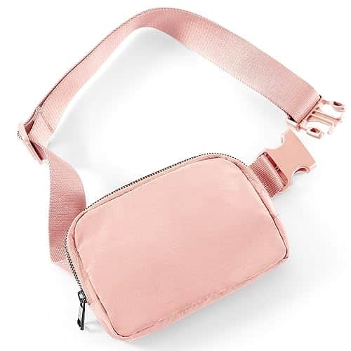 Buy ODODOS Unisex Mini Belt Bag with Adjustable Strap Small Fanny Pack for Workout Running Traveling Hiking, Light Pink from bestipro
