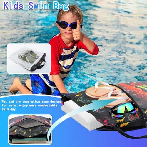 Buy Dinosaur Drawstring Backpack for Kids Girls and Boy,Boys Drawstring Bag,Sports Gym Bag for Boys, Kids Waterproof Swimming Bag Beach Sackpack from bestipro