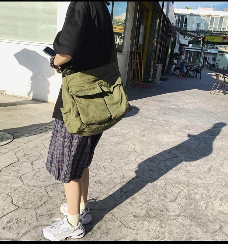Buy Large Canvas Messenger Bag - Crossbody Shoulder Tote for Everyday from bestipro