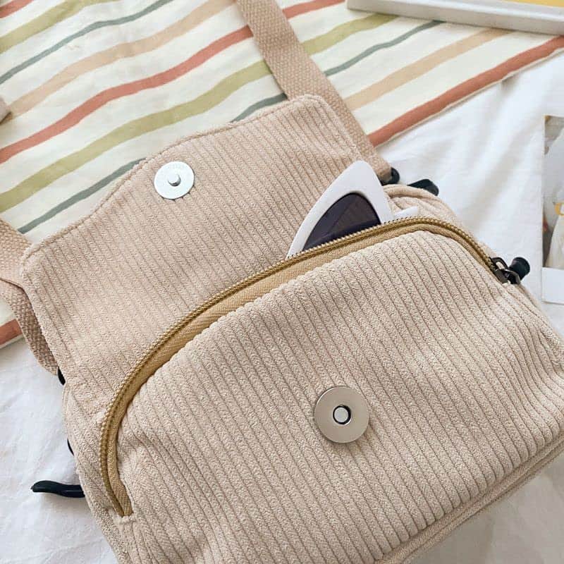 Buy Cute Corduroy Crossbody Bag - Mini Kawaii Purse & Wallet from bestipro